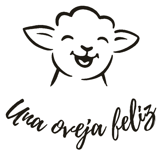 Una oveja feliz